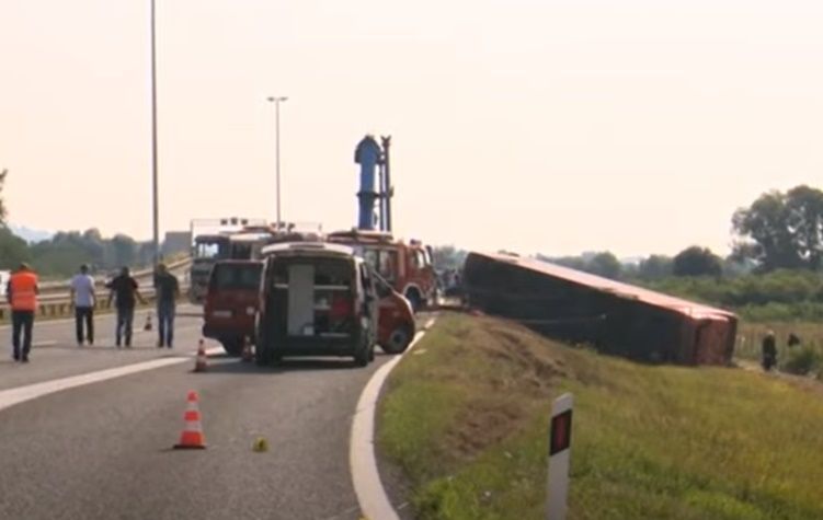 Ten people were killed and 45 injured in a bus crash in Croatia yesterday (+ VIDEO)