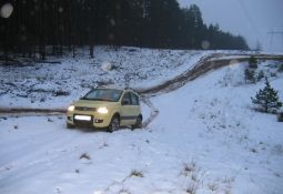 Fiat PANDA Climbing 4x4 1.2 Auto tika iegādāts novembrī iekš Auto-Italia. Marka šāda izvēlēta, jo bija tikai 2 varianti, kas atbilda - zema cena un 4x4 piedziņa - Jimny vai Panda. Vizuālais formāts, 4